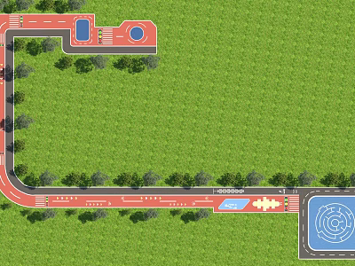 Modern School Runway 3d model Modern School Runway 3d model