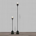 Modern candlestick floor lamp 3d model