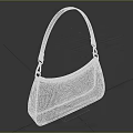Stylish Modern Brown Leather Handbag With Single Shoulder Strap Metal Buckle And Curved Shape Design