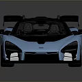 Blue High Performance Sports Car With Black Rear Wing And Sleek Exterior Design