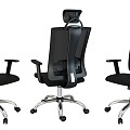 Office Chair Backrest Chair Computer Chair Mobile Chair Boss Chair 3d model