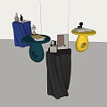 Modern Side Table Corner Table Small Coffee Table 3d model