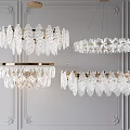 Elegant Crystal Chandelier With Gold Accents For Modern Home Interior Lighting