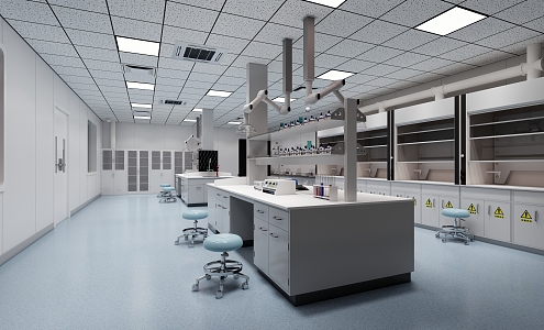 Modern Laboratory 3d model