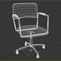 Distressed Brown Velvet Accent Chair Featuring Metal Frame Armrests And Wheels