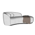 Modern Multiplayer Curved Sofa 3d model