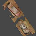 Vintage Rusty Old Cars Featuring Weathered Exterior And Dirt Covered Bodies
