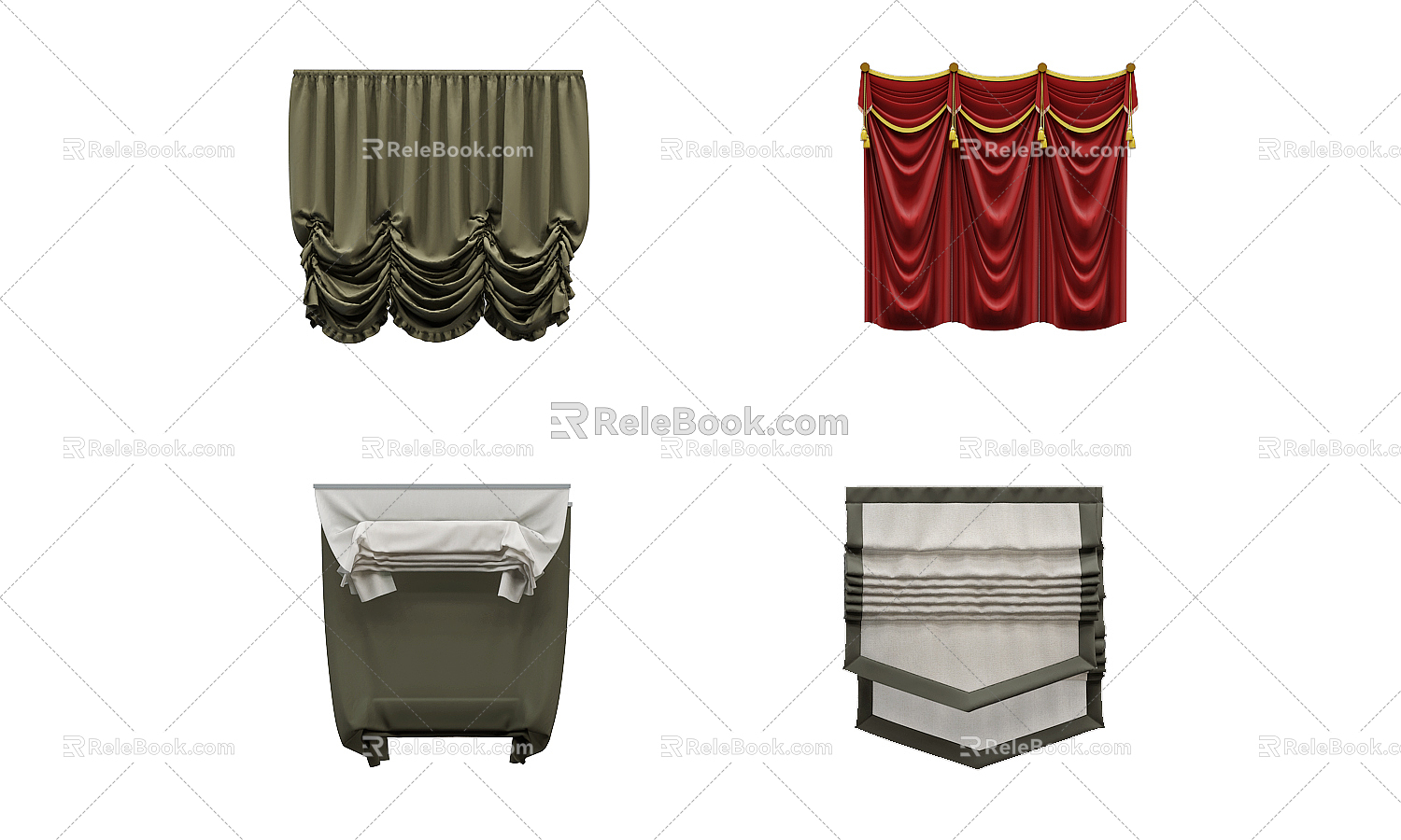 Roman Curtain 3d model