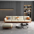 Modern Sofa Coffee Table Combination Sofa 3d model