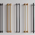 Modern Metal Cabinet Handles With Black And Gold Finishes For Contemporary Kitchens