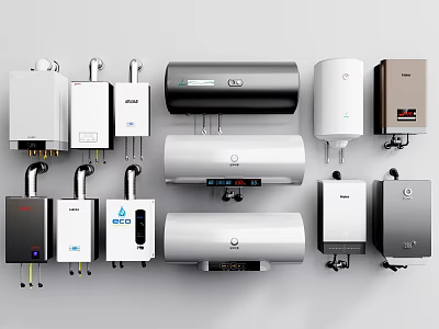 Various Types Of Household Appliances With Different Brands And Styles Arranged For 3d model