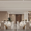 Modern Ballroom Hotel Ballroom 3d model