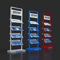 Information rack books corporate literati publications 3d model