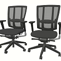Ergonomic Office Chair With Mesh Back Gray Seat Adjustable Arms And Rolling Wheels