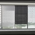 Modern Window Blinds Design For Interior With Wooden Floor And Scenic View