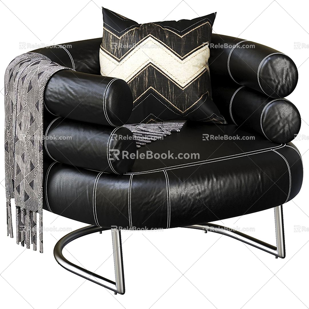 Modern single sofa 3d model