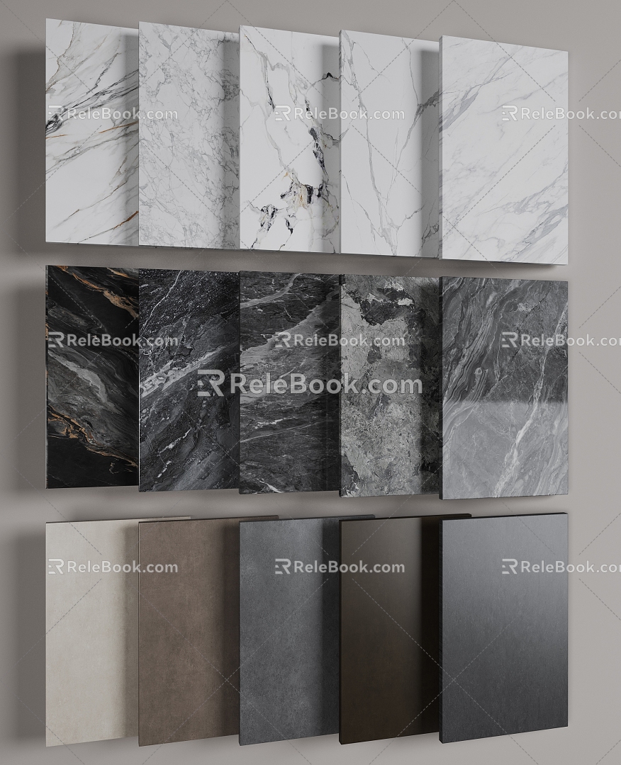 Modern Wall Panel Marble Wall Panel Antique Tile 3d model