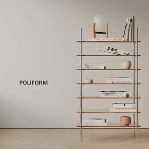 Modern Bookshelf 3d model