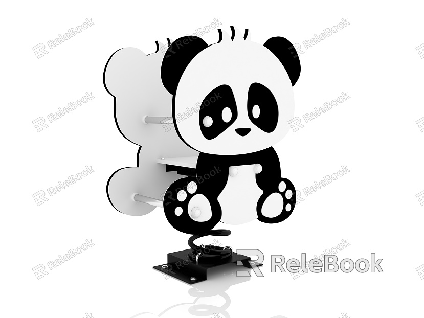 Panda rocking horse child rocking horse children rocking horse rocking horse rocking horse field rocking horse model