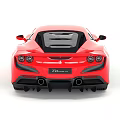 Red Ferrari Sports Car With Sleek Design Alloy Wheels And Modern Exterior