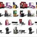 Modern Game Machine 3d model