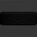 Black Car Tire With Silver Alloy Rim And Tread Pattern Design