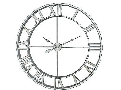 Modern Clock 3d model