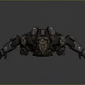 Mech Warrior Mech Soldier Machine Battlearm Mechanical Battlearm Machine Fighter Robot 3d model
