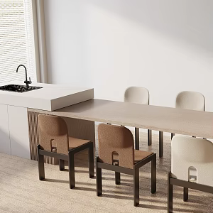 Modern table combination 3d model