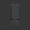 Grey Armored Functional Vehicle With Robust Tires And Illuminated Lights