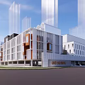Modern Primary School Architecture Modern School Architecture Modern Middle School Architecture 3d model