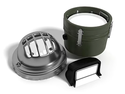Industrial Style Metal Downlights And Spotlights With Different Design Features 3d model
