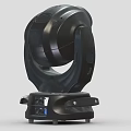 Black Moving Head Spotlight With Green Lens For Professional Stage Lighting Use