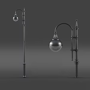 modern outdoor lamp 3d model