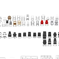 Hand Drawn Furniture Design Sketches Including Sofa Chair Table And Bed Types