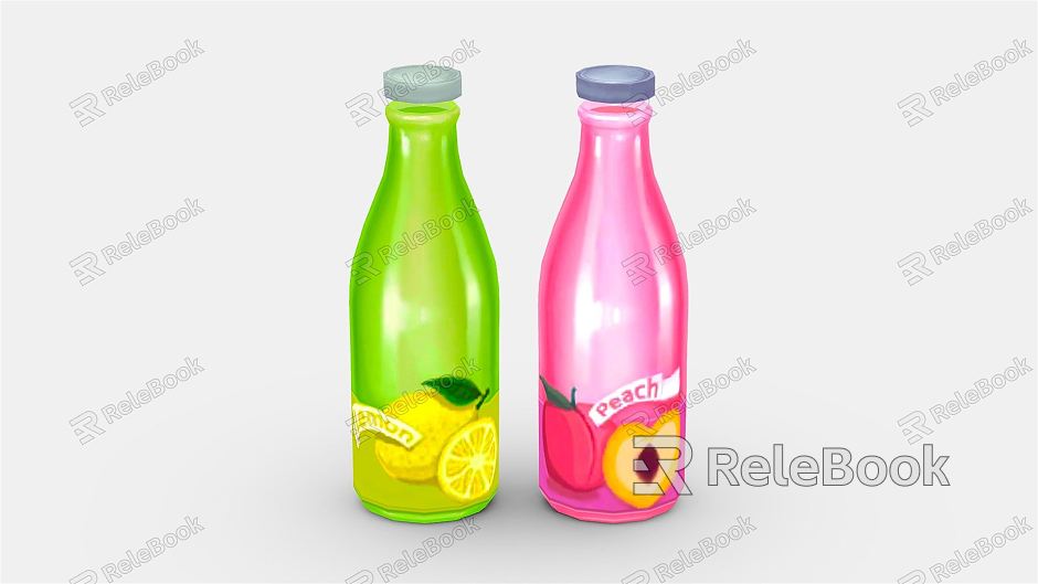 Modern Drink Cartoon Juice model