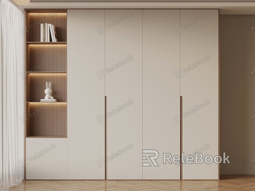 08 modern minimalist wardrobe wardrobe model