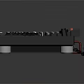 Modern Synthesizer Portable Synthesizer Mixer Reverberator 3d model