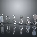 Industrial Metal Hardware Equipment With Spring Hooks Shackles And Eye Bolts