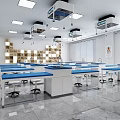 Modern Classroom Experimental Classroom 3d model
