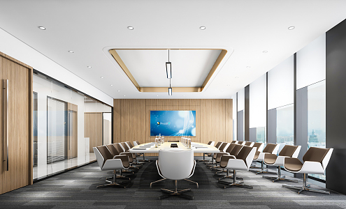 Modern Conference Room 3d model