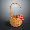 Modern Basket Bamboo Basket Vegetable Basket Egg Basket 3d model