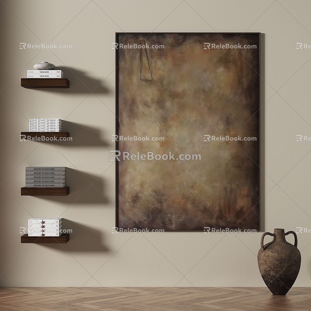 Qui Light Luxury Decorative Painting 3d model