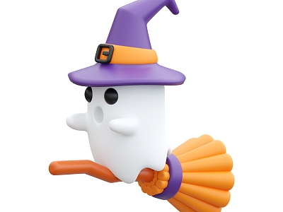 Modern Halloween Ghost Cute Ghost Anime Ghost Cartoon Characters 3d model