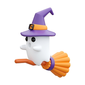 Modern Halloween Ghost Cute Ghost Anime Ghost Cartoon Characters 3d model