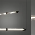 Modern Linear Pendant Light with LED Tube Design for Contemporary Interior Spaces