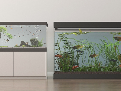 Modern fish tank aquarium ornamental fish model