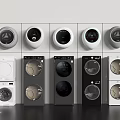 Washing Machines In Various Modern Designs And Different Colors For Home Laundry Appliances