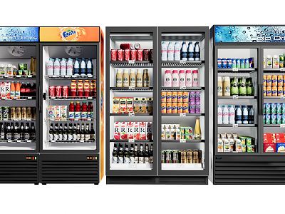 Modern Freezer Beverage and Beverage model