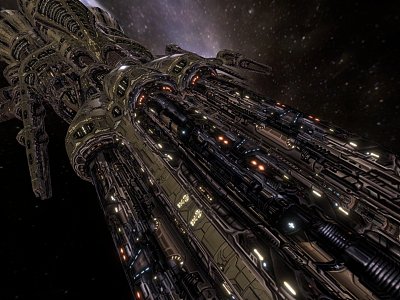 Science Fiction Battleship 3d model